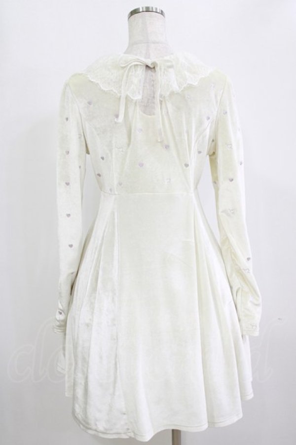 画像3: mon lily / ベロアワンピース M オフ H-26-02-20-026-LO-OP-NS-ZH (3)