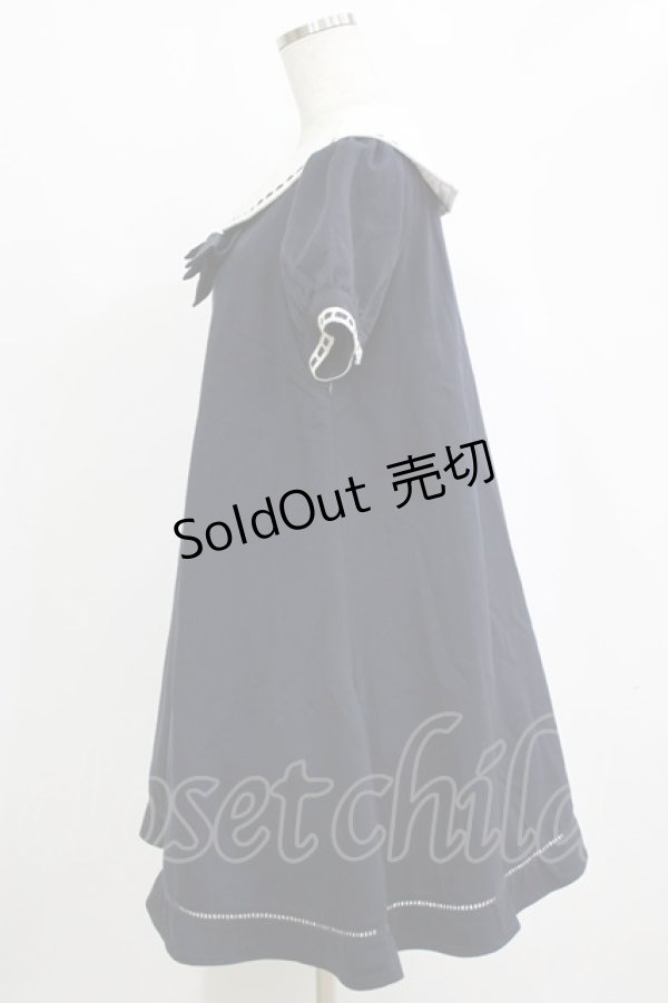 画像2: Secret Honey / セーラーワンピース Free ネイビー H-26-02-20-028-CA-OP-NS-ZH (2)