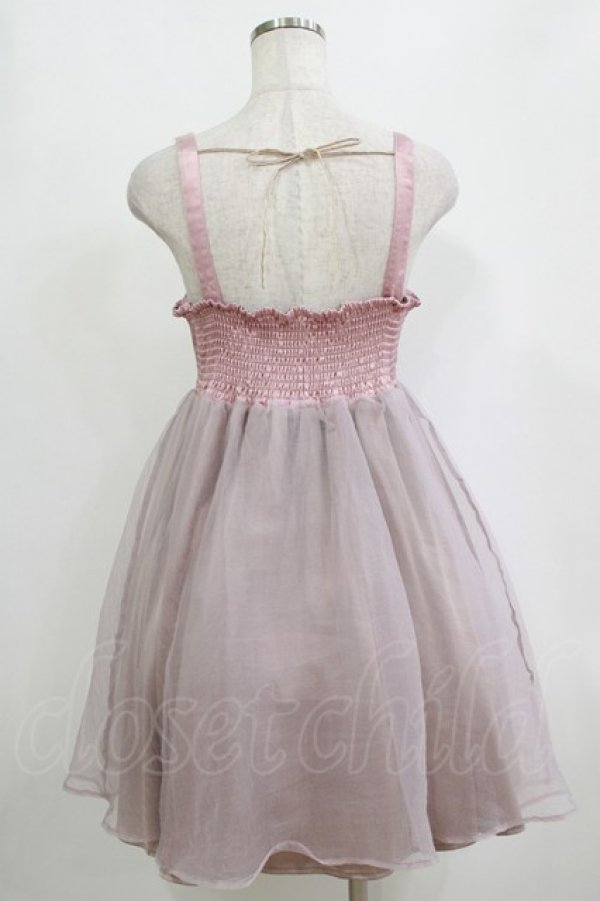 画像3: mon lily / シャーリングワンピース M ピンク H-26-02-20-030-LO-OP-NS-ZH (3)