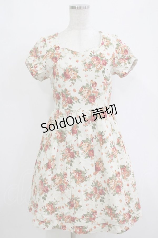 画像1: F&A / 花柄ワンピース Free IVORY H-26-02-20-031-LO-OP-NS-ZH (1)