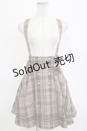 画像: Amavel / Nostalgic Checkサイドプリーツマリンスカパン Free ブラウン H-26-02-20-034-CA-SK-NS-ZH