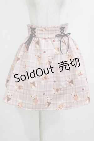 画像: Ank Rouge / スウィートテディスカート M ブラウン H-26-02-20-036-CA-SK-NS-ZH