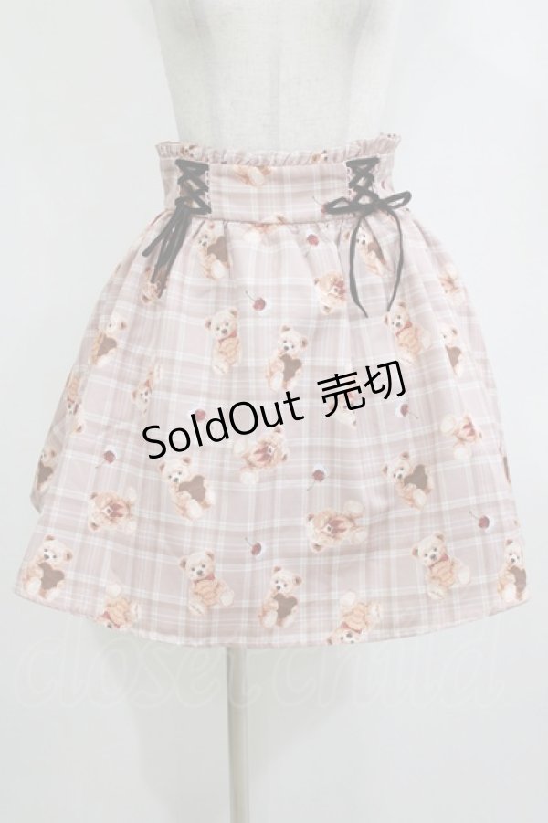 画像1: Ank Rouge / スウィートテディスカート M ブラウン H-26-02-20-036-CA-SK-NS-ZH (1)