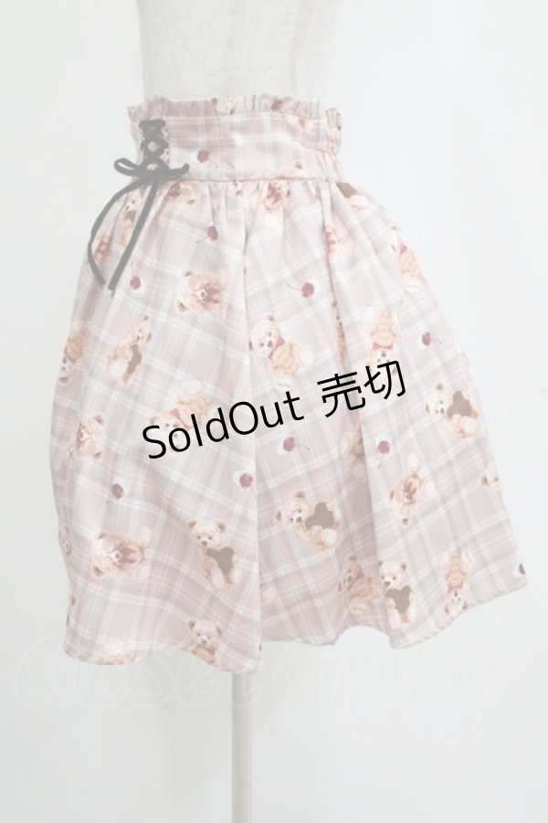 画像2: Ank Rouge / スウィートテディスカート M ブラウン H-26-02-20-036-CA-SK-NS-ZH (2)