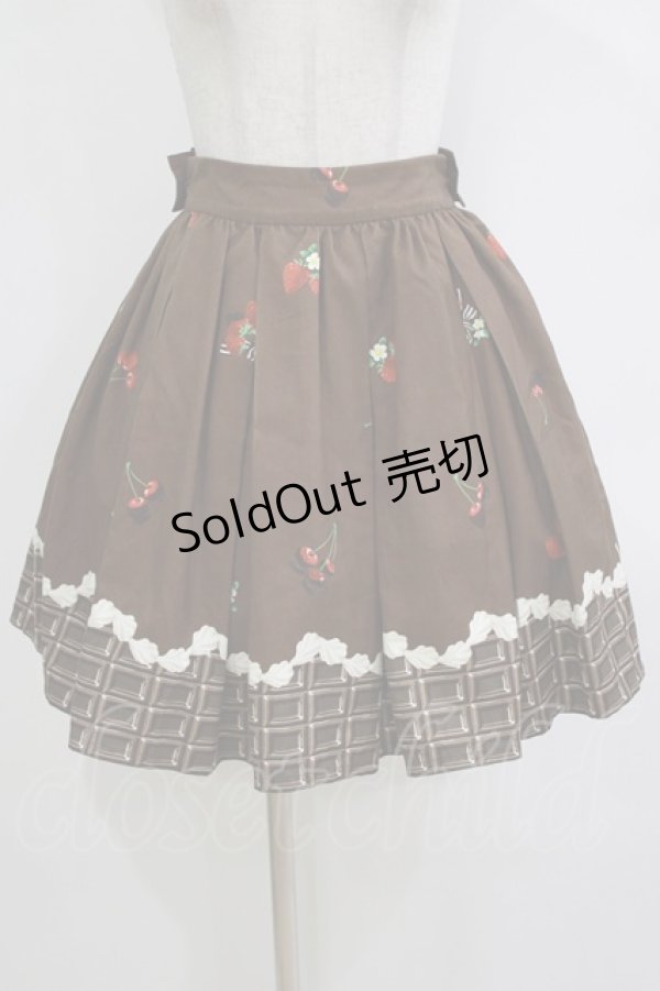 画像1: Ank Rouge / BerryChocolateスカート M ブラウン H-26-02-20-037-CA-SK-NS-ZH (1)