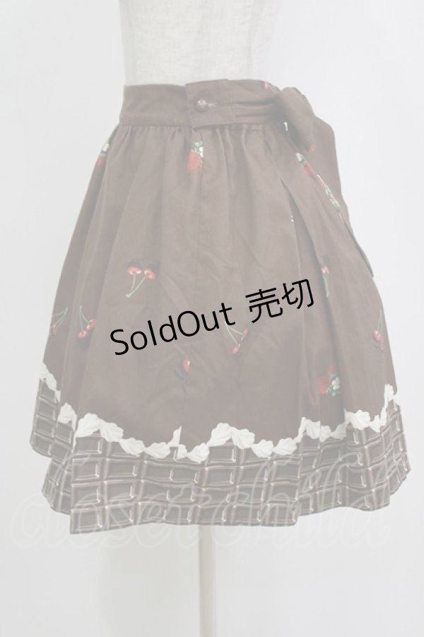画像2: Ank Rouge / BerryChocolateスカート M ブラウン H-26-02-20-037-CA-SK-NS-ZH (2)