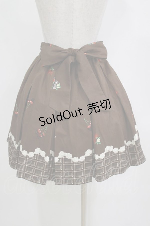 画像3: Ank Rouge / BerryChocolateスカート M ブラウン H-26-02-20-037-CA-SK-NS-ZH (3)