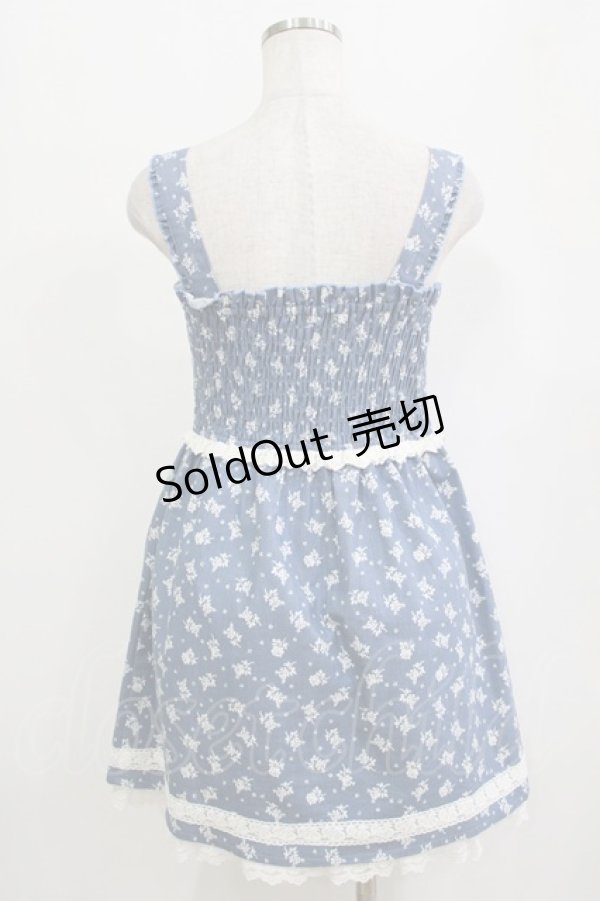 画像3: Ank Rouge / 花柄ワンピース Free ブルー H-26-02-20-039-CA-OP-NS-ZH (3)