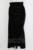 画像1: LOLITAその他 / LVEU./Shirring velour mermaid skirt Free ブラック H-26-02-20-045-LO-SK-NS-ZH (1)