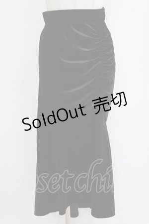 画像: LOLITAその他 / LVEU./Shirring velour mermaid skirt Free ブラック H-26-02-20-045-LO-SK-NS-ZH