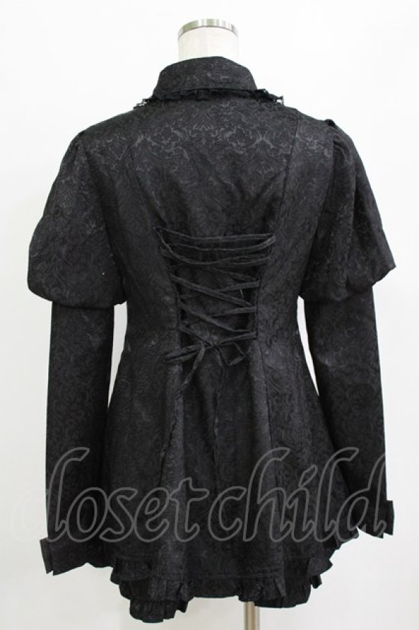 画像3: Ank Rouge / リボンジャガードセットアップ M ブラック H-26-02-20-047-CA-OP-NS-ZH (3)