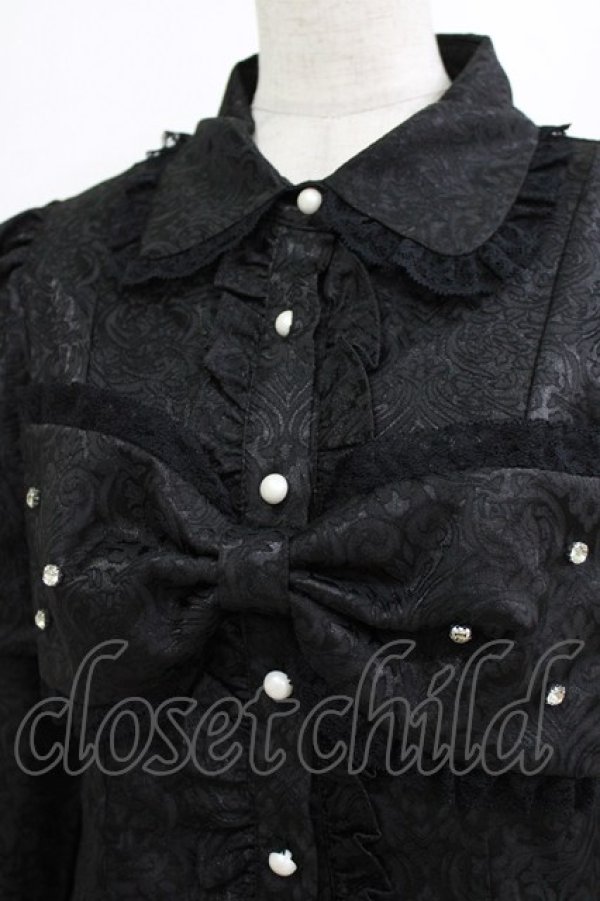 画像4: Ank Rouge / リボンジャガードセットアップ M ブラック H-26-02-20-047-CA-OP-NS-ZH (4)