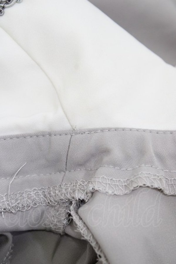 画像3: Ozz oneste / ナポレオンデザインセーラー襟半袖ブラウス  グレー H-26-02-20-1032-OO-BL-KB-ZH (3)