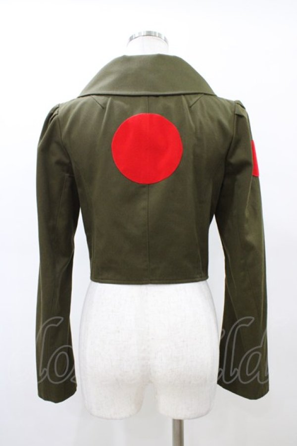 画像2: ZOESTYLES / ドラキュラ番長ショートジャケット  カーキ H-26-02-20-1033-GO-JA-KB-ZH (2)