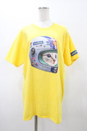 画像: MILKBOY / CAT RACER TEE L イエロー H-26-02-20-1043-MB-TO-KB-ZH