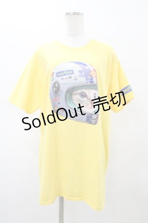 画像: MILKBOY / CAT RACER TEE L イエロー H-26-02-20-1043-MB-TO-KB-ZH