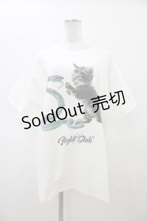 画像: MILKBOY / FIGHT CLUB TEE L ホワイト H-26-02-20-1045-MB-TO-KB-ZH