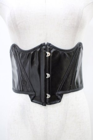 画像: PUNK RAVE / ショートコルセット  ブラック H-26-02-20-1006-PU-ZA-KB-ZH