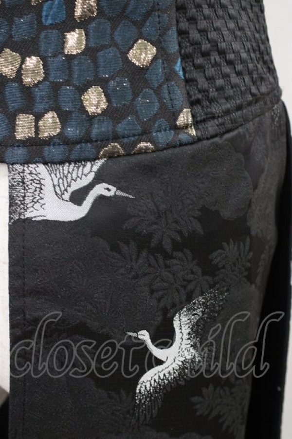 画像3: Qutie Frash / 2023-宵鶴-ラップコルセット  黒 H-26-02-20-1008-QU-ZA-KB-ZH (3)