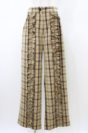 画像: MILK / Check Checkパンツ  ベージュ H-26-02-20-1012-ML-PA-KB-ZH