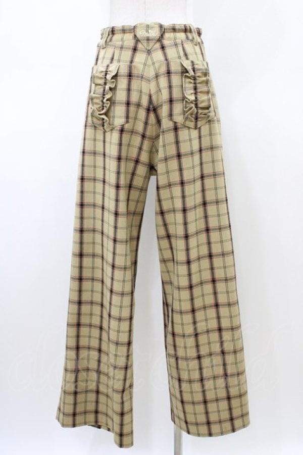 画像2: MILK / Check Checkパンツ  ベージュ H-26-02-20-1012-ML-PA-KB-ZH (2)