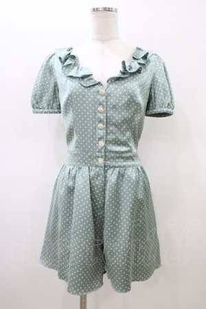 画像: MILK / ラッフルカラーコンビネゾン  グリーン H-26-02-20-1014-ML-PA-AK-ZH