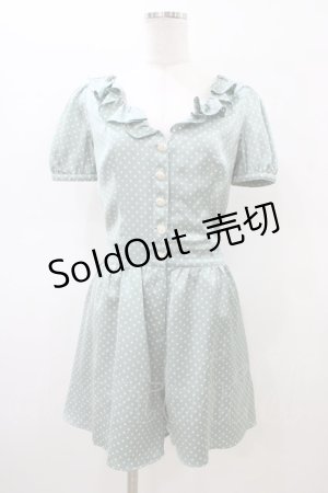 画像: MILK / ラッフルカラーコンビネゾン  グリーン H-26-02-20-1014-ML-PA-AK-ZH