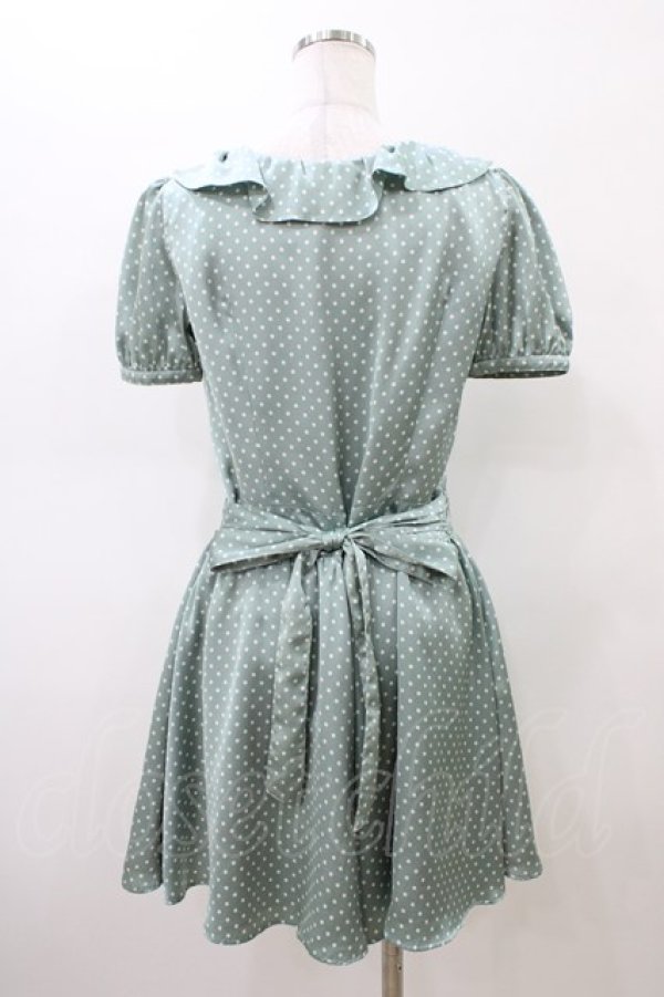 画像2: MILK / ラッフルカラーコンビネゾン  グリーン H-26-02-20-1014-ML-PA-AK-ZH (2)