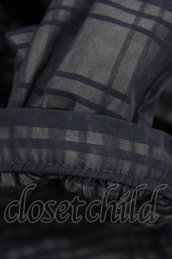 画像6: Jane Marple / Memory shadow check shirring dress  ブラック H-26-02-20-1016-JM-OP-KB-ZH (6)