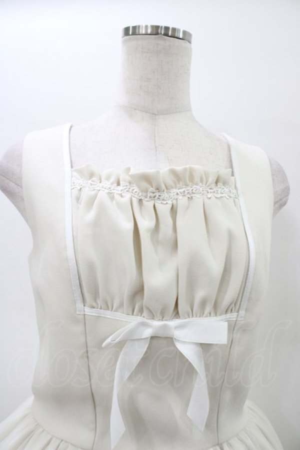 画像4: Moi-meme-Moitie / 燭台エンブレムゲートジャンパースカート  アイボリー×オフホワイト H-26-02-20-1017-MO-OP-KB-ZH (4)