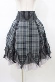 画像1: Ozz Croce / プリーツフリルチェックスカート  グレー H-26-02-20-1030-OO-SK-KB-ZH (1)