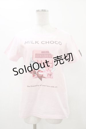 画像: MILK / 100% LOVE TEE S ピンク H-26-02-20-1031-ML-TO-KB-ZH