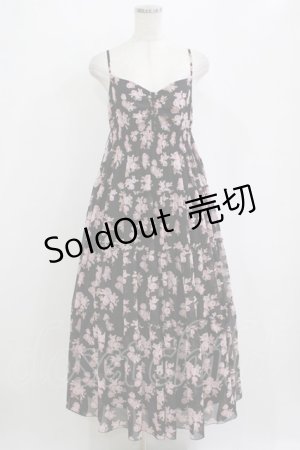 画像: JESUS DIAMANTE / ディアマンテカリブマキシ 38 秋ぼかし薔薇ブラック H-26-02-20-006-JE-OP-NS-ZH