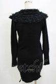 画像3: JESUS DIAMANTE / レース襟カーディガン Free ブラック H-26-02-20-054-JE-TO-NS-ZH (3)