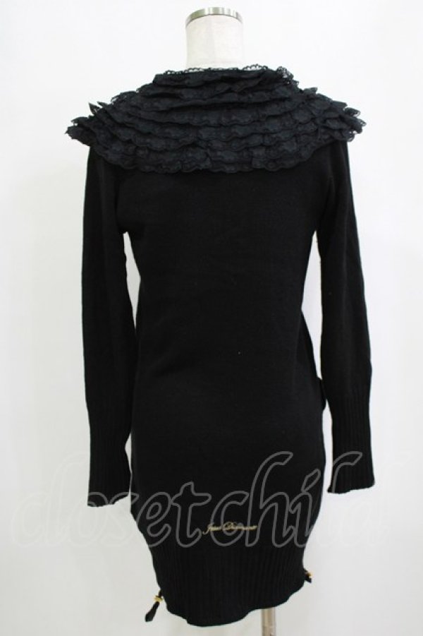 画像3: JESUS DIAMANTE / レース襟カーディガン Free ブラック H-26-02-20-054-JE-TO-NS-ZH (3)