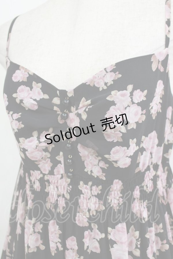 画像4: JESUS DIAMANTE / ディアマンテカリブマキシ 38 秋ぼかし薔薇ブラック H-26-02-20-006-JE-OP-NS-ZH (4)