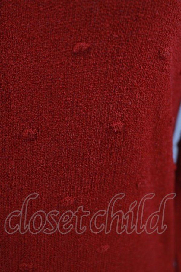 画像5: Ank Rouge / ドットカーディガン M レッド H-26-02-20-058-CA-TO-NS-ZH (5)