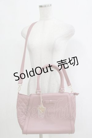 画像: m petit by misako / サンリオコラボ AMキルティング2WAYバッグ  ピンク H-26-02-20-061-LO-BG-NS-ZH