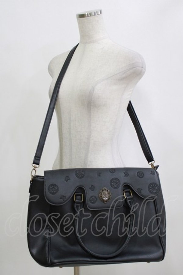 画像1: ALICE and the PIRATES / A/P魔法陣ボストンBag  ブラック H-26-02-20-062-PA-BG-NS-ZH (1)