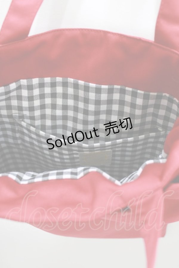 画像2: Fi.n.t / リボントートバッグ  RED H-26-02-20-063-CA-BG-NS-ZH (2)