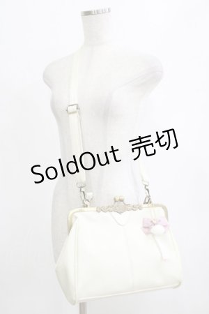 画像: Amavel / オリジナルチャーム付がま口バッグ  アイボリー H-26-02-20-065-CA-BG-NS-ZH