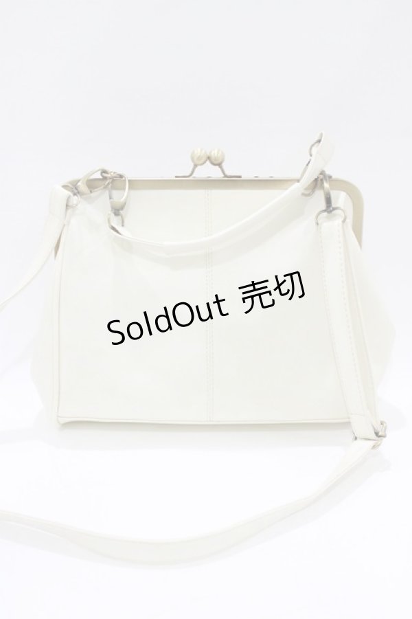 画像3: Amavel / オリジナルチャーム付がま口バッグ  アイボリー H-26-02-20-065-CA-BG-NS-ZH (3)