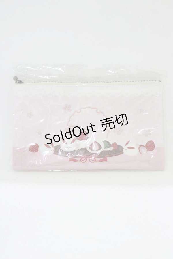 画像1: Amavel / オリジナルプリントポーチ  ピンク H-26-02-20-069-CA-ZA-NS-ZH (1)