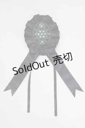 画像: Atelier Beatrice / クリップブローチ  ブラック H-26-02-20-070-GO-AC-NS-ZH