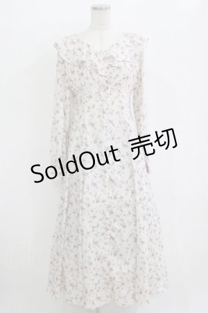 画像: Ank Rouge / 花柄ロングワンピース M アイボリー H-26-02-20-008-CA-OP-NS-ZH