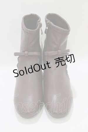 画像: m petit by misako / TT*AMPUリボンSBT S ブラウン H-26-02-20-082-LO-SH-NS-ZH