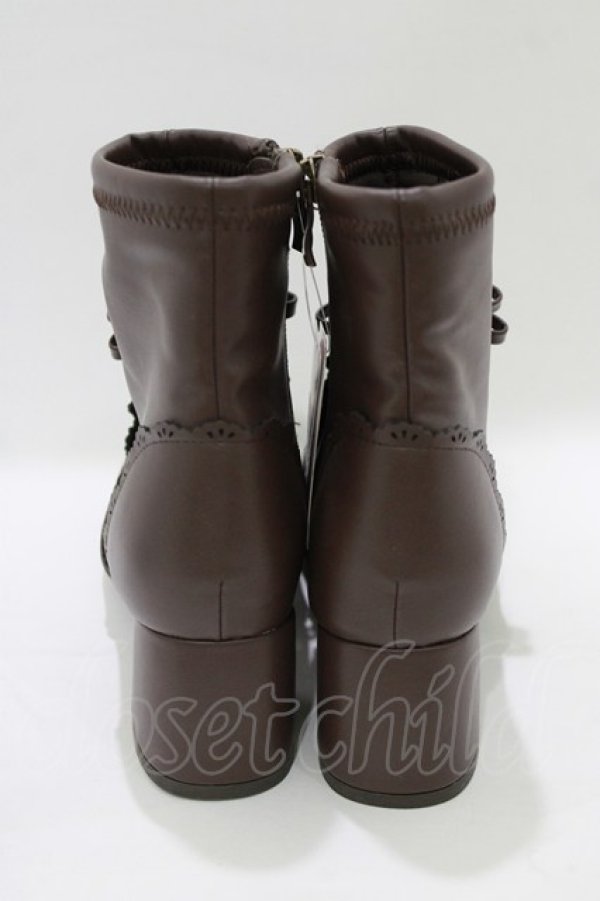 画像3: m petit by misako / TT*AMPUリボンSBT S ブラウン H-26-02-20-082-LO-SH-NS-ZH (3)