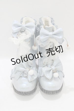 画像: 母家（海外ロリータブランド） / ショートブーツ 22.5cm ブルー H-26-02-20-083-PU-BG-NS-ZH