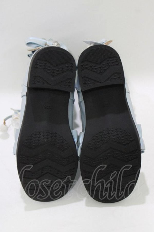 画像4: 母家（海外ロリータブランド） / ショートブーツ 22.5cm ブルー H-26-02-20-083-PU-BG-NS-ZH (4)