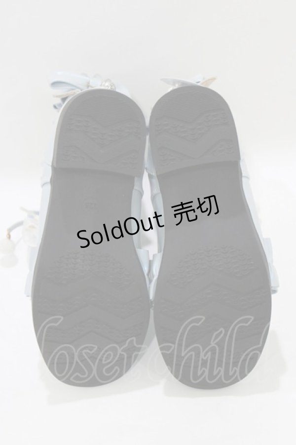 画像4: 母家（海外ロリータブランド） / ショートブーツ 22.5cm ブルー H-26-02-20-083-PU-BG-NS-ZH (4)